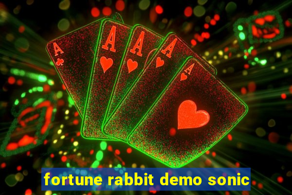 fortune rabbit demo sonic