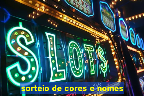 sorteio de cores e nomes