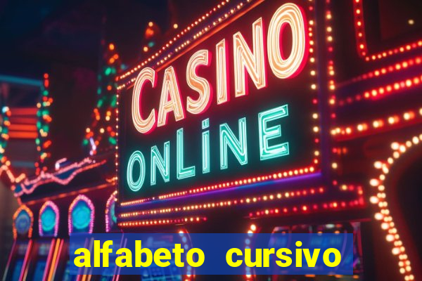 alfabeto cursivo pontilhado para imprimir pdf