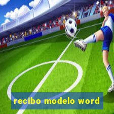 recibo modelo word